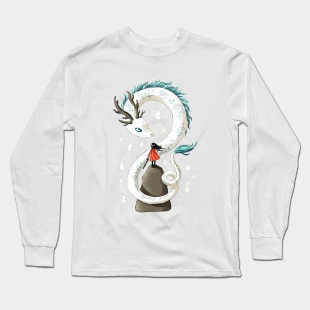 Dragon spirit Long Sleeve T-Shirt by Freeminds